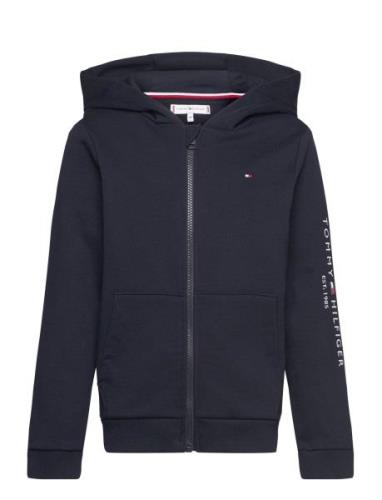 U Essential Zipthrough Hoodie Navy Tommy Hilfiger