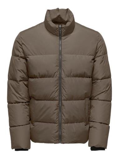 Onsmelvin Life Puffer Jacket Otw Vd Brown ONLY & SONS