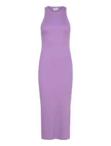 Drewgz Sl Long Dress Purple Gestuz