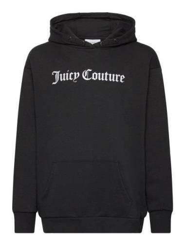 Juicy Flocked Oth Over Hoody Black Juicy Couture