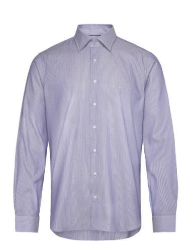 2Ply Fine Stripe Slim Shirt Purple Michael Kors