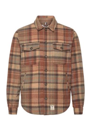 Nathan Check Overshirt Brown Fat Moose