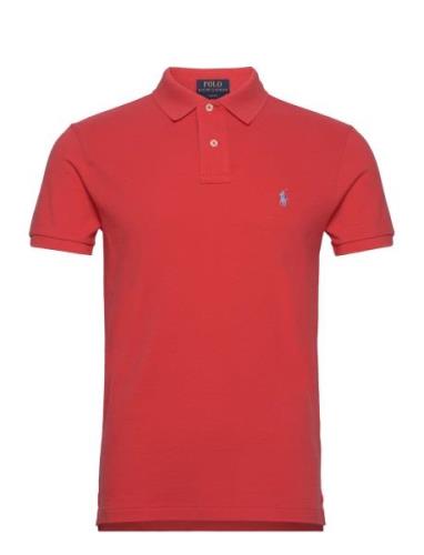 Slim Fit Mesh Polo Shirt Red Polo Ralph Lauren