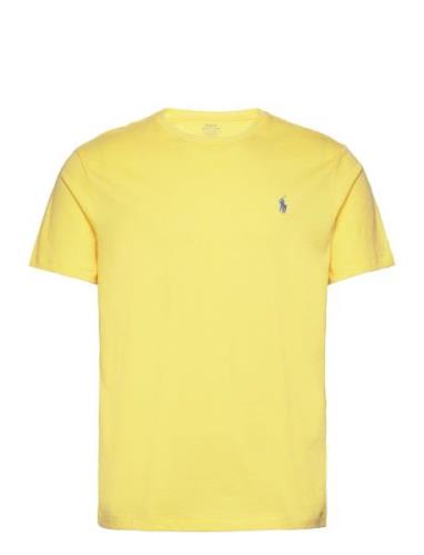 Custom Slim Fit Jersey Crewneck T-Shirt Yellow Polo Ralph Lauren