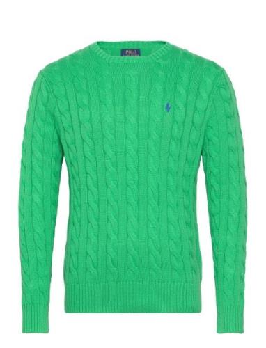Cable-Knit Cotton Sweater Green Polo Ralph Lauren