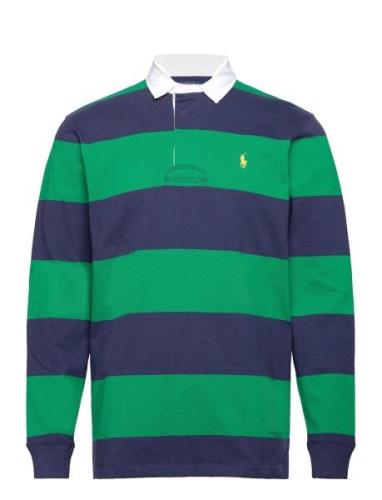 Classic Fit Striped Jersey Rugby Shirt Navy Polo Ralph Lauren