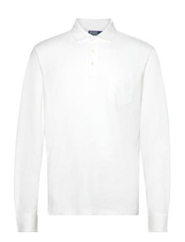 Custom Slim Cotton-Linen Oxford Polo White Polo Ralph Lauren