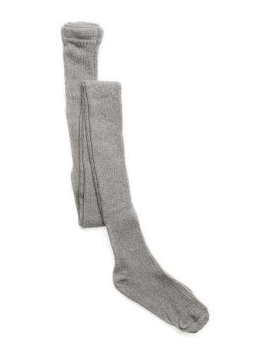 Tights - Rib - All S Grey Melton