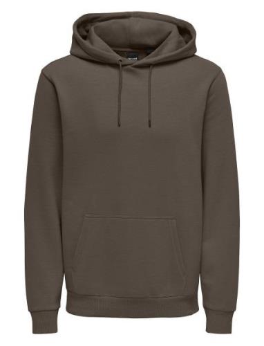 Onsceres Hoodie Sweat Noos Brown ONLY & SONS