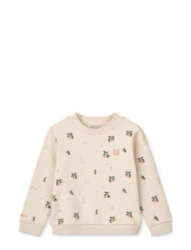 Thora Printed Sweatshirt Cream Liewood