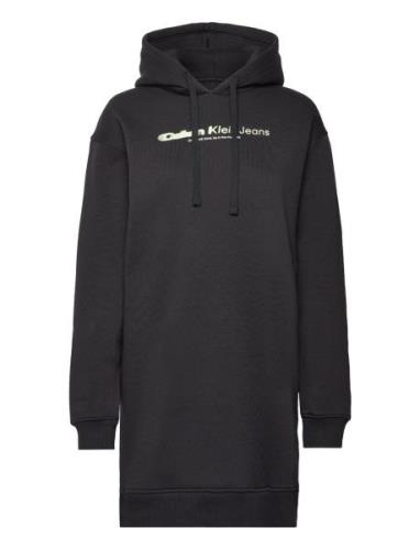 Double Ck Hoodie Dress Black Calvin Klein Jeans