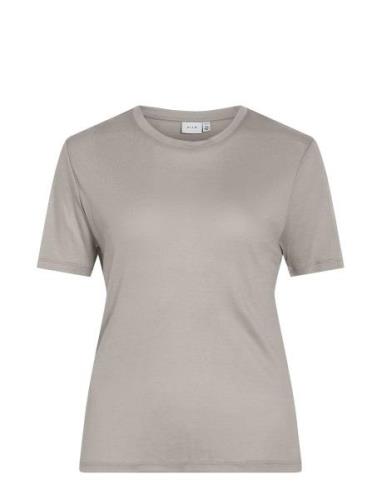 Vialexia O-Neck S/S T-Shirt - Noos Grey Vila