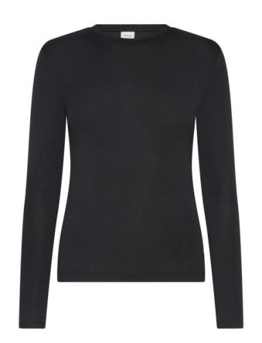 Vialexia O-Neck L/S Top - Noos Black Vila