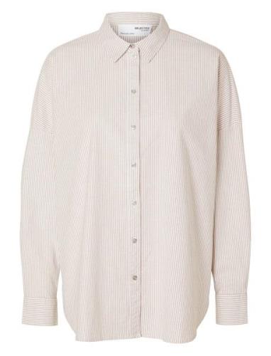 Slfnova Ls Oxford Shirt Noos White Selected Femme