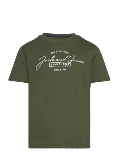 Jjferris Tee Ss Crew Neck Jnr Khaki Jack & J S