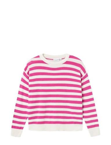 Nkfviranja Ls Loose Knit Pink Name It