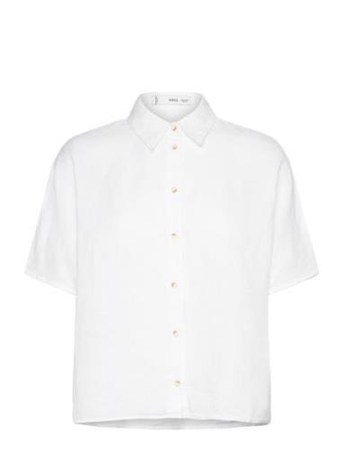 Linen 100% Shirt White Mango