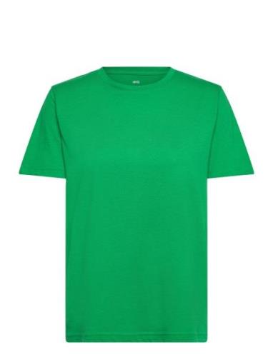 Short-Sleeved Cotton T-Shirt Green Mango