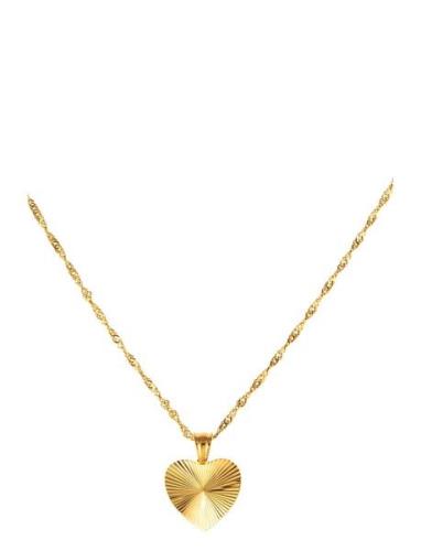 Sunshine Heart Necklace Gold By Jolima