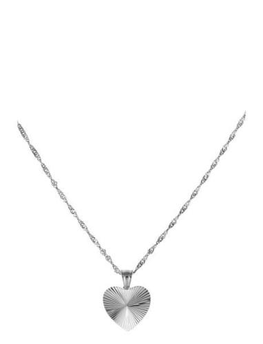 Sunshine Heart Necklace Silver By Jolima