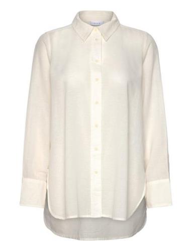 Vilinaja Button L/S Shirt - Noos Cream Vila