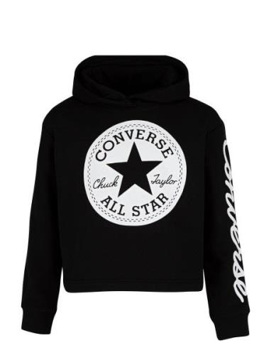 Converse Signature Cropped Hoodie Black Converse