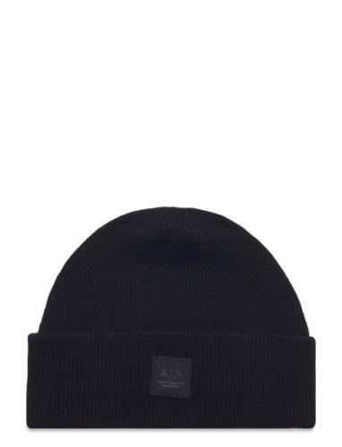 Beanie Hat Black Armani Exchange