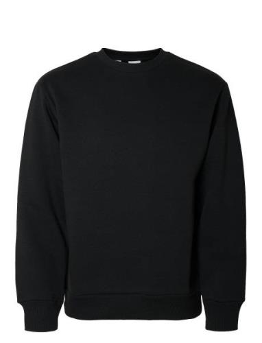 Slhreg-Dan Sweat Crew Neck Black Selected Homme