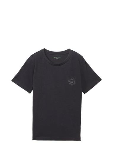 Printed T-Shirt Navy Tom Tailor