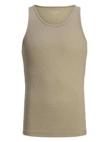 Jortaormina Rib Tank Top Styd Beige Jack & J S