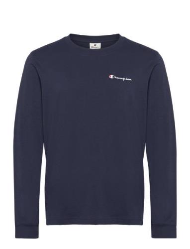 Crewneck Long Sleeve T-Shirt Navy Champion