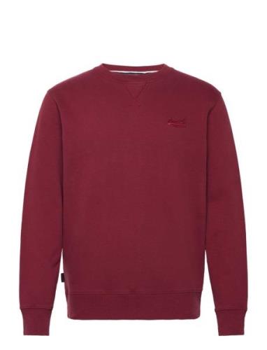 Essential Logo Crew Sweatshirt Red Superdry