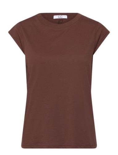 Cc Heart T-Shirt Brown Coster Copenhagen