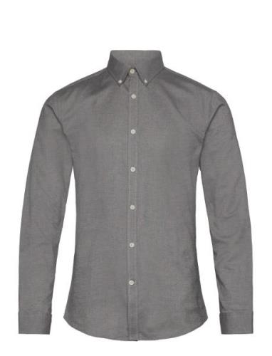 Yarn Dyed Oxford Superflex Shirt Grey Lindbergh