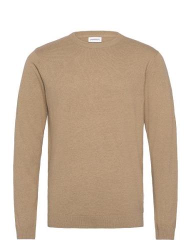 100% Recycle Knit Round Neck Beige Lindbergh