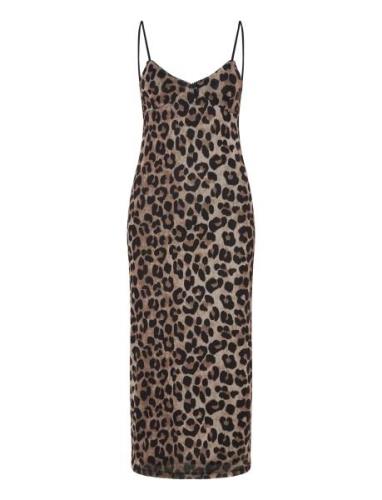 Leopard Midi Dress Brown Mango