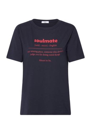 Cc Heart Soulmate T-Shirt - Mid Sleeve Navy Coster Copenhagen