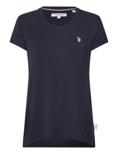 Della Lf Ss Vi Ela Usp W Tee Black U.S. Polo Assn.