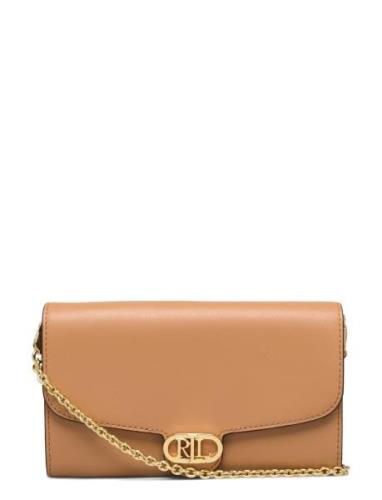 Leather Medium Adair Crossbody Beige Lauren Ralph Lauren