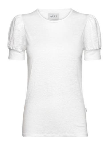 Madeleine Linen Tee White Ella&il