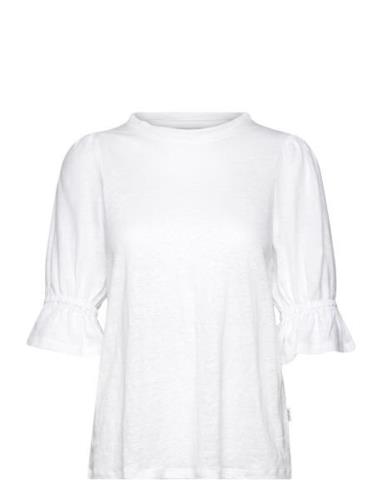 Janna Linen Top White Ella&il