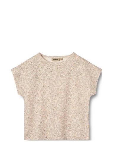 T-Shirt S/S Bette Patterned Wheat