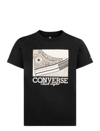 Converse Leopard Sneaker Tee Black Converse