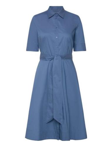 Silky Strtch Cotton-Dress Blue Lauren Ralph Lauren