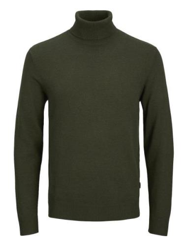 Jjeemil Knit Roll Neck Noos Green Jack & J S