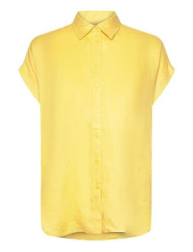 Linen Dolman-Sleeve Shirt Yellow Lauren Ralph Lauren