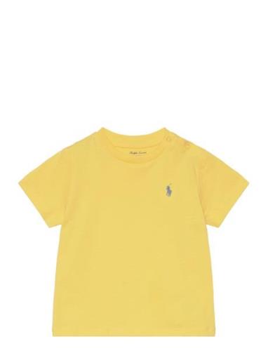 Cotton Jersey Crewneck Tee Yellow Ralph Lauren Baby