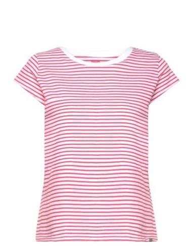 Organic Jersey Stripe Teasy Tee Fav Red Mads Nørgaard