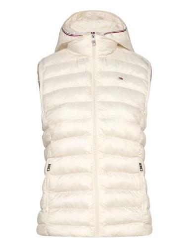 Lw Padded Global Stripe Vest Cream Tommy Hilfiger