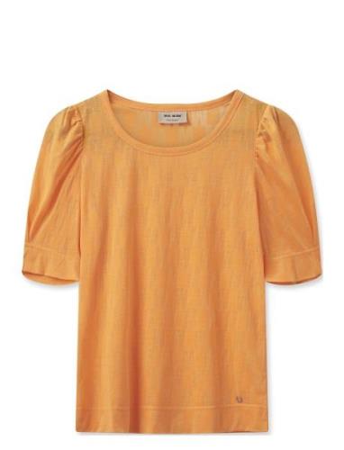 Mmchrissie Burn-Out Tee Orange MOS MOSH